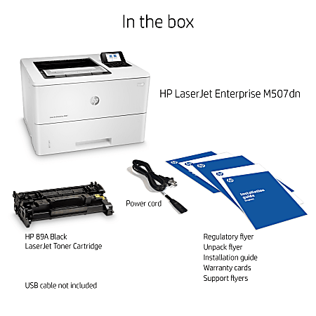 HP LaserJet Enterprise M507dn Laser Monochrome Printer - Office Depot