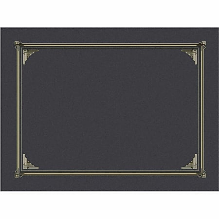 Geographics® Award Certificate Gold Design Covers, Letter Size (8 1/2" x 11"), Metallic Gray, Pack Of 6