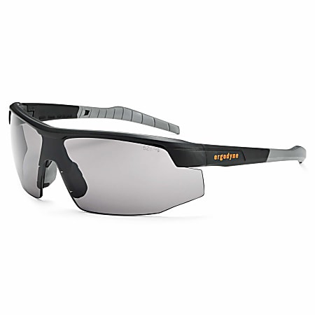 Ergodyne Skullerz Safety Glasses, Sköll, Matte Black Frame Smoke Lens