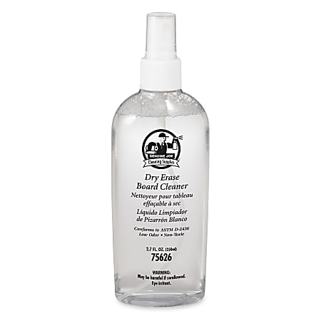 Genuine Joe Low Odor Dry Erase Board Cleaner 8 Oz. - Office Depot