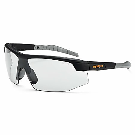Ergodyne Skullerz Safety Glasses, Sköll, Matte Black Frame Indoor/Outdoor Lens