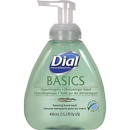 Dial Basics HypoAllergenic Foam Hand Soap - Fresh ScentFor - 15.2 fl oz (449.5 mL) - Pump Bottle Dispenser - Hand - Green - 4 / Carton Dial Basics HypoAllergenic Foam Hand Soap - Fresh ScentFor - 15.2 fl oz (449.5 mL) - Pump Bottle Dispenser - Hand - Green - 4 / Carton