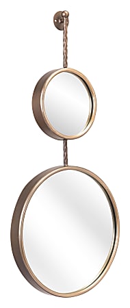 Zuo Modern Mott Round Mirror, 35"H x 15-15/16"W
