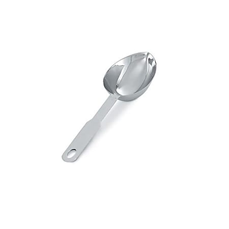 Vollrath Heavy-Duty Oval Measuring Spoon, 1/3 Cup, Silver