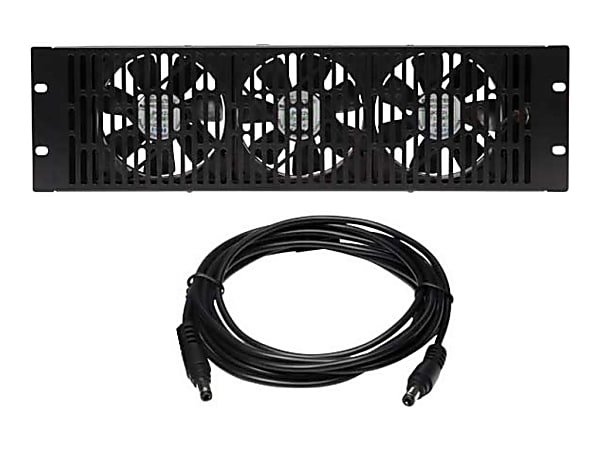 Sanus Component Series CAFH01 - Rack fan panel - High Volume - black - 3U - 19"