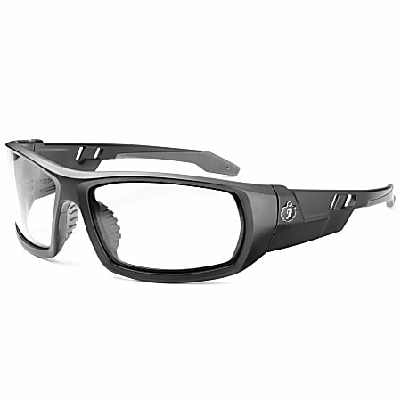 Ergodyne Skullerz Safety Glasses, Odin, Matte Black Frame Anti-Fog Clear Lens