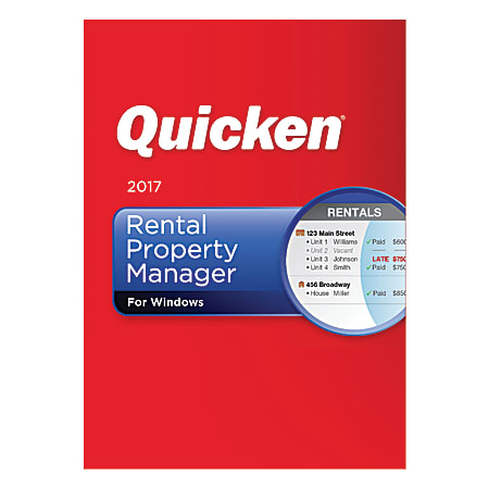 Quicken® Rental Property Manager 2017, Traditional Disc