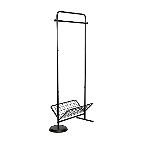 Honey Can Do Swivel Coat Rack Valet With Basket 61 1 2