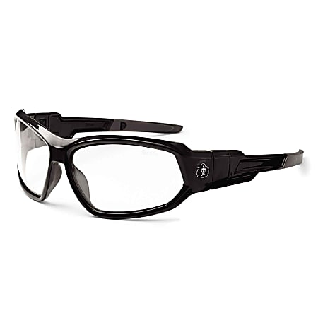 Ergodyne Skullerz Safety Glasses, Loki, Black Frame Anti-Fog