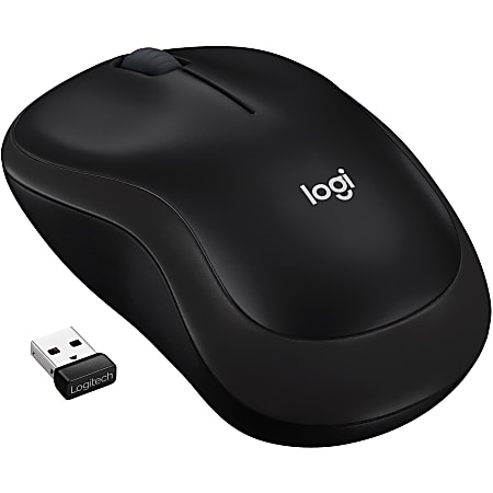 Logitech M185 Wireless Mouse - Optical - Wireless - Radio Frequency - 2.40 GHz - Gray - USB - 1000 dpi - Scroll Wheel - 3 Button(s) - Symmetrical