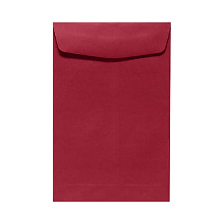 LUX Open-End 10" x 13" Envelopes, Peel & Press Closure, Garnet Red, Pack Of 500
