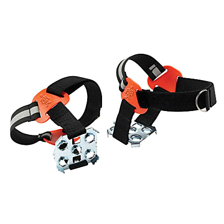 Ergodyne Trex Ice Traction Devices, Strap-On Heel, Medium/Large, Black, 6315