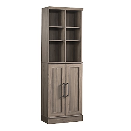Sauder HomePlus Modern 24"W Storage Cabinet With Adjustable Doors, Salt Oak