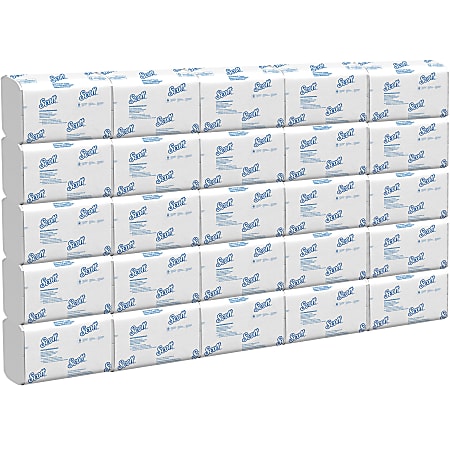 Scott® Scottfold™ Multi-Fold 1-Ply Paper Towels, 175 Sheets Per Pack, Case Of 25 Packs