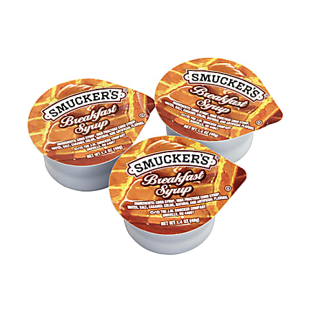Smucker's Single-Serve Breakfast Syrup Packs, 1.4 Oz, Case Of 100 Packs