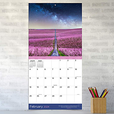 2024 TF Publishing Inspirational Wall Calendar 12 x 12 Paths To God