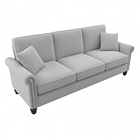 Bush® Furniture Coventry 85"W Sofa, Light Gray, Standard Delivery