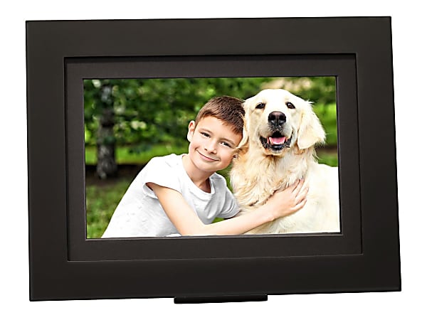Brookstone PhotoShare Friends and Family Smart Frame 10.1" Black - 10.1" Digital Frame - Black - 1920 x 1080 - 16:9