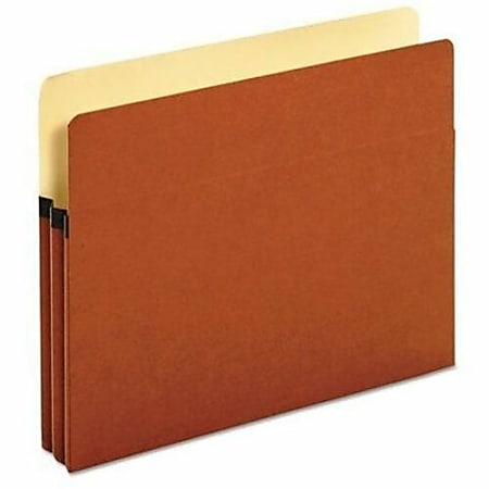 Universal Straight Tab Cut Letter Recycled Expanding File - 8 1/2" x 11" - 1 3/4" Expansion - 1 Pocket(s) - Top Tab Position - Tyvek - Redrope - 30% Recycled - 25 / Box
