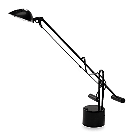Ledu Halogen Desk Lamp With Counterbalance Arm, 24"H, Black