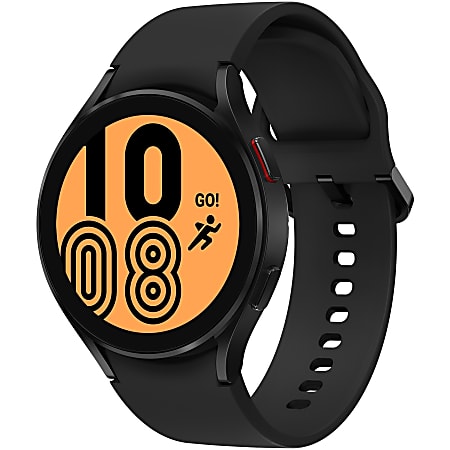 Samsung Galaxy Watch4, 44mm, Black, LTE - 16 GB - 1.50 GB Standard Memory - 1.4" - Android Wear - Bluetooth - Black - Aluminum Case - Health & Fitness - Water Resistant - LTE - IP68 Water Resistant