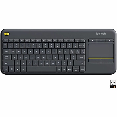 Logitech K400 Plus Wireless Touch Keyboard Black 920 007119