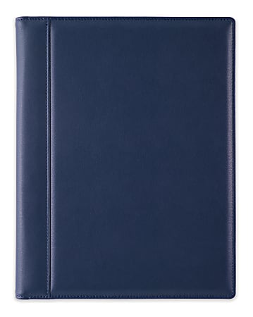 TUL® Vegan Leather Padfolio, Letter Size, Navy