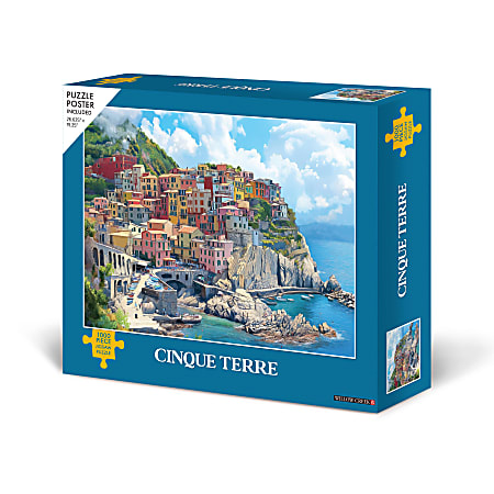 Willow Creek Press Puzzle, Cinque Terre, 10" x 12", 1,000 Pieces