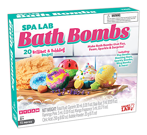 SmartLab Toys QPG Science Labs For Kids, Spa Lab Bath Bombs