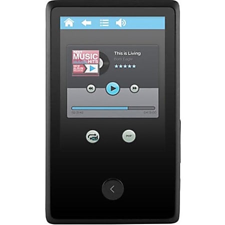 Ematic EM318VID 8 GB Black Flash Portable Media Player - Audio Player, Photo Viewer, Video Player, FM Tuner, Voice Recorder, Memory Card Reader, e-Book, FM Recorder - 2.4" 76800 Pixel Active Matrix TFT Color LCD - Touchscreen - Bluetooth - 6 Hour Audio