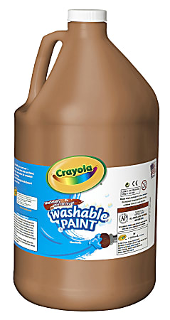 Crayola 1 Gallon Washable Paint - 1 gal - 1 Each - Brown