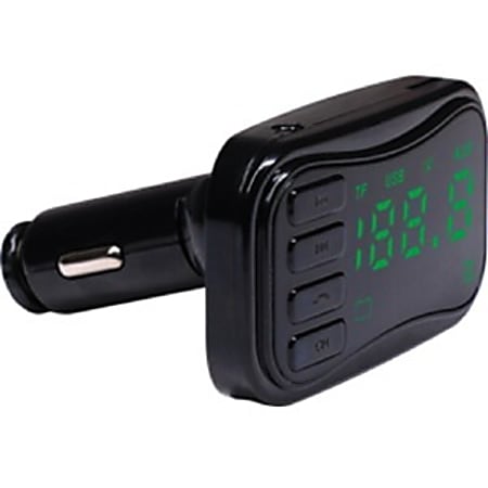 Naxa Bluetooth FM Transmitter - 206 x FM - LED Display - Headphone - Portable