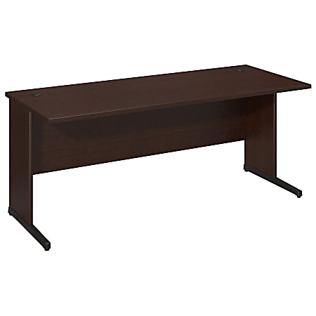 Bush Business Furniture Components Elite C Leg Desk 72"W x 30"D, Mocha Cherry, Standard Delivery