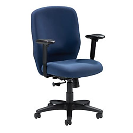 Lorell™ Sculptured Task Chair, 41 5/15"H x 26 3/8"W x 25 5/8"D, Black Frame, Gray Fabric