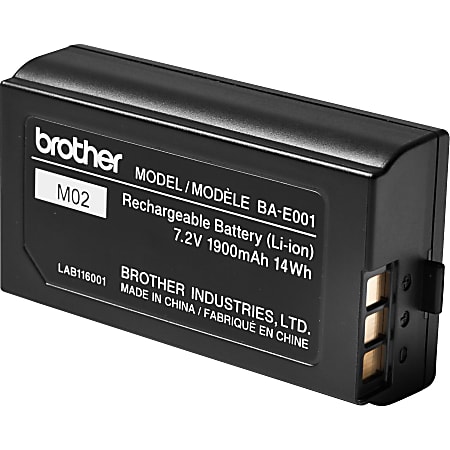 Brother BA-E001 - Printer battery - lithium ion - for Brother PT-P750; P-Touch PT-750, E300, E500, E550, H500, H75, P750; P-Touch EDGE PT-P750