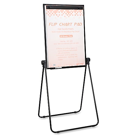 Lorell 2-sided Dry-Erase Easel with Flip-Chart Clip - 36 Lorell 2-sided Dry-Erase Easel with Flip-Chart Clip - 36