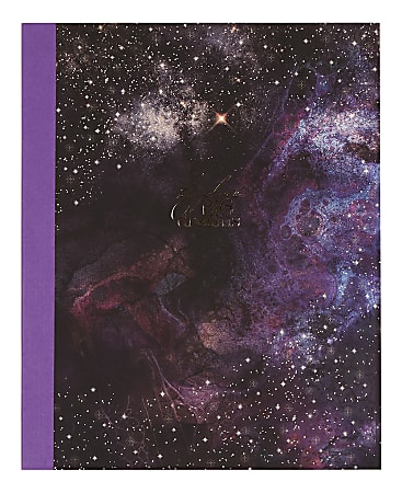 Organized by Happy Planner 12-Month Monthly/Weekly Classic Book Bound Soft Planner, 7-3/4" x 9-3/4", Stargaze Shimmer Dark Sky, July-June, Total Qty 1