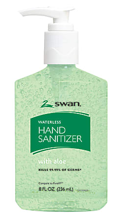 Swan® Waterless Hand Sanitizer, 8 Oz., Original