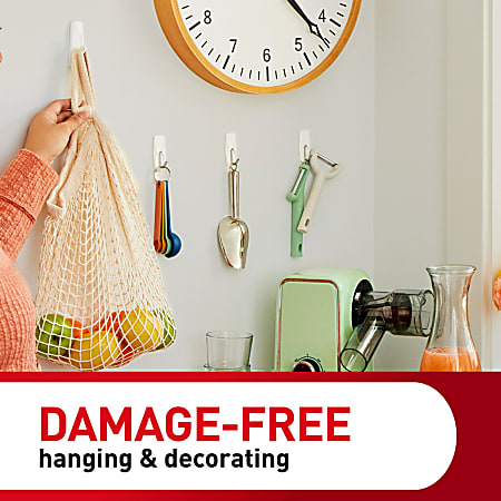 Command Wire Back Hangers - Damage-Free Picture Hanging For Wire Frames Up To 11x17, Holds 3 Lb, 3 Hangers With 6 Strips