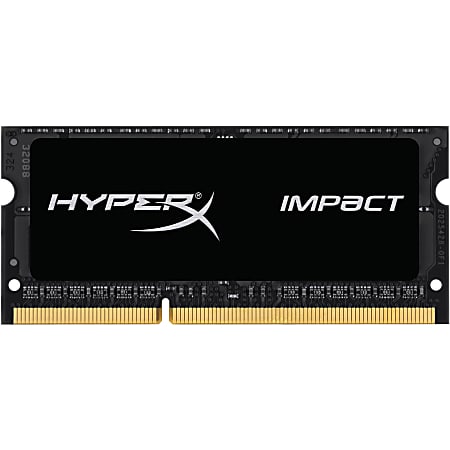 HyperX Impact 4GB DDR3L SDRAM Memory Module - For Notebook - 4 GB DDR3L SDRAM - CL11 - 1.35 V - Unbuffered - SoDIMM