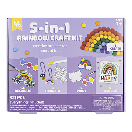 Little Yellow Bicycle&reg; 5-in-1 Rainbow Craft Kit