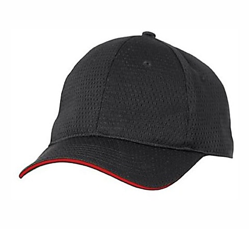 Chef Works Cool Vent Baseball Cap, Black/Red