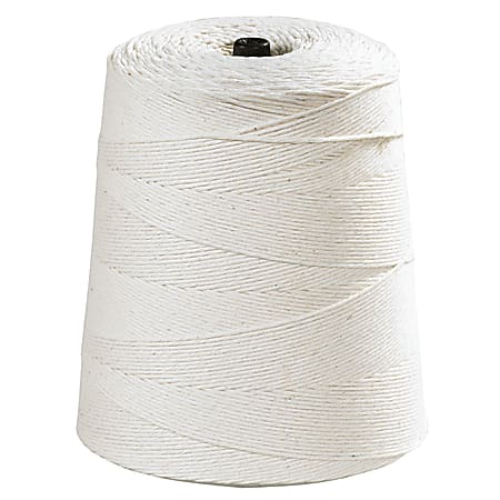 Partners Brand Cotton Twine, 12-Ply, 30 Lb, 4,200', White