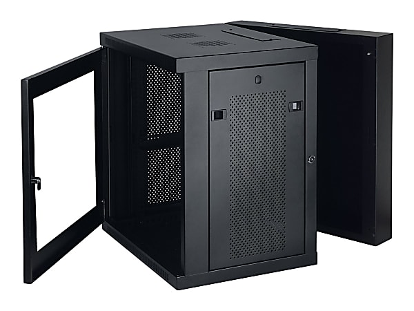 Tripp Lite SRW12USG SmartRack 12U Wall-Mount Rack Enclosure Cabinet with Plexiglas Front Door Insert