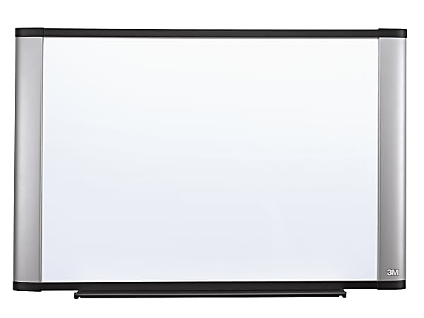 3M™ Melamine Dry-Erase Whiteboard, 48" x 72", Aluminum Frame With Silver Finish