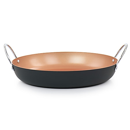 Oster Stonefire Carbon Steel Non Stick Paella Pan 16 Copper - Office Depot