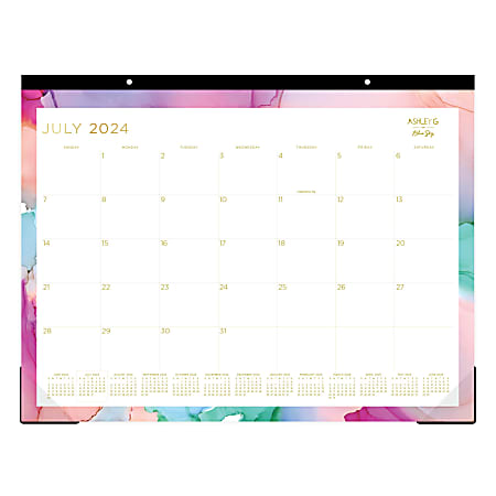 2024 2025 Blue Sky Planning Monthly Desk Pad Calendar 22 x 17