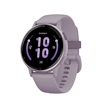 Garmin vívoactive 5 Fitness-Tracking Smartwatch With Aluminum Bezel And Silicone Band, Orchid