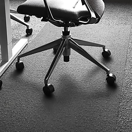 Floortex® Ultimat® Polycarbonate Rectangular Chair Mat For Carpets, 60" x 79", Clear