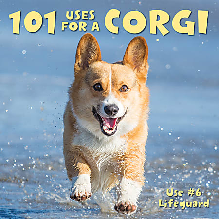 Willow Creek Press 5-1/2" x 5-1/2" Hardcover Gift Book, 101 Uses For A Corgi